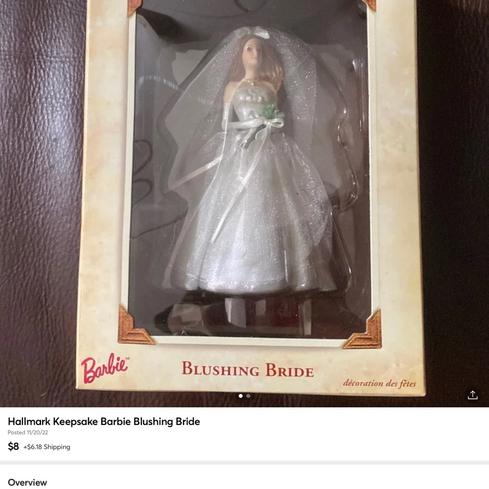 Hallmark Keepsake Barbie Blushing Bride